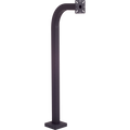Pedestal Pro 42-9C-BLK 42" Black Wrinkle Gooseneck Pedestal