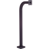 Pedestal Pro 42-9C-BLK 42" Black Wrinkle Gooseneck Pedestal