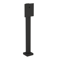 Pedestal Pro 44TOW-LIT-001-CRS 58" Ped, No Neck, Steel, Blk, Surf 7, 10 , 12