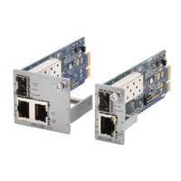 AMG Systems AMG260B-2G-1S Series 2+1 Port Industrial Blade Media Converter Card, 2 x 10/100/1000Base-T(x) RJ45 Ports, 1 x 100/1000Base-Fx SFP Port, Blade Mount 2 Slots