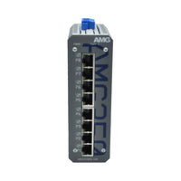 AMG Systems AMG350-8G Series Industrial 8-Port Unmanaged Switch, 8 x 10/100/1000Base-T(x) RJ45 Ports, 12-56VDC Power Input