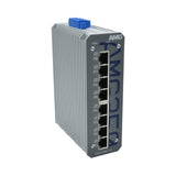 AMG Systems AMG350-8G Series Industrial 8-Port Unmanaged Switch, 8 x 10/100/1000Base-T(x) RJ45 Ports, 12-56VDC Power Input