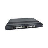 AMG Systems AMG560-24GAT-4XS-P300 Industrial 28-Port Managed Switch, 24x10/100/1000Base-T(x) RJ45 Ports, 4x1/2.5/10G Base-FX SFP+ Ports, 1U, 19" Rack Mount