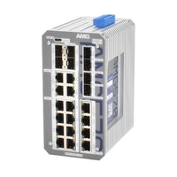 AMG Systems AMG570-16G-8S Series Layer 2+ Managed Industrial Ethernet Switch with 16x 10/100/1000TX, 8x SFP Ports