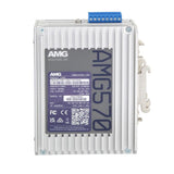 AMG Systems AMG570-2GBT-2GAT-2S-P240 Series Layer 2+ Managed Industrial Ethernet Switch, 4x 10/100/1000TX, 2x 90W, 2x 30W PoE, 2x 100M/1G/2.5G SFP Switch, 52V, 240W PSU, DIN Rail, 2x 1Gb MM SFP