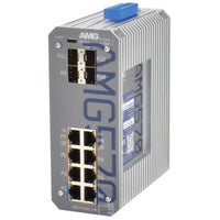 AMG Systems AMG570-2GBT-6GAT-4S-P360 Series Layer 2+ Managed Industrial Ethernet Switch with 8x 10/100/1000TX (2x 90W, 6x 30W PoE), 2x 100M/1G SFP, 2x 100M/1G/2.5G SFP