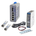 AMG Systems AMG570-4GAT-2S-P120-KM1 Series Layer 2+ Managed Industrial Ethernet Switch 4TX(30W)+2SFP Kit MM