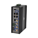 AMG Systems AMG750-1G-4GAT-1U4-P120 Series Industrial 4G/LTE Cat4 USA PoE Router with Dual SIM, 4 x 10/100/1000Base-T(x) RJ45 Ports, 1 x 10/100/1000Base-T(x) RJ45 WAN Port