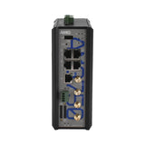AMG Systems AMG750-1G-4GAT-1U4-P120 Series Industrial 4G/LTE Cat4 USA PoE Router with Dual SIM, 4 x 10/100/1000Base-T(x) RJ45 Ports, 1 x 10/100/1000Base-T(x) RJ45 WAN Port