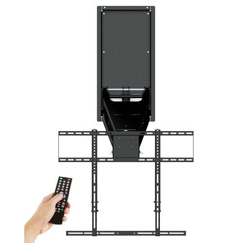 MantelMount MM860 Automated TV Mount, Auto-Temperature Sensing and Retraction, Black Matte