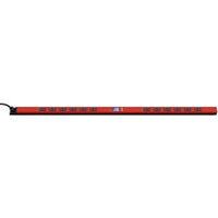 Hubbell PV72IA20AA-10RD inSIGHT Switch Ready Intelligent Power Distribution Unit, 10', Cord, Red