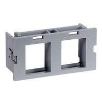 Hubbell HWM2KGY10 2-Port WM Plate Module for Raceway 5507, 10-Pack, Gray