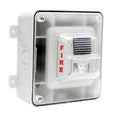 Secutron FHS-400-WW-WP Weather Protected Wall Mount Horn / Strobe with Device and Enclosure, White