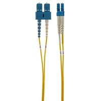 Hubbell DFHPCLCSCAS7SM Fiber Optic Patch Cord, Plenum Rated, Singlemode Duplex, UPC-SCA, OS2, 7M, Yellow
