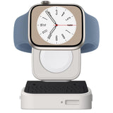 Dock Station For Apple Watch, Desktop Stand With Keyboard Design, White And Blac