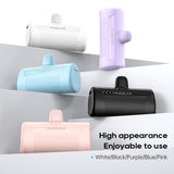 Charger Usb C With Built-In Usb-C Plug, 4500Mah Mini Power Bank Small Battery Pa