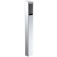 Pedestal Pro 64TOW-2NIP-04-304 47" Stainless Pedestal - 2NIP Force and Safety