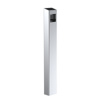 Pedestal Pro 64TOW-SAFE-01-304 47" Stainless Pedestal - Safer SFR-SC200 Flush