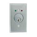 Schlage 653-04 630 L2 650 Series Key Switches, SPDT Maintained Single Direction with LEDs (Red/Green), Dual Voltage 12/24V DC, Satin Stainless Steel