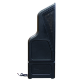 TruAudio TT10 Tempest Tower 250W outdoor line array bollard, (16) 1" tweeters, (4) 4.5" mid-woofer, 10" bandpass subwoofer, black, incl. winter cover