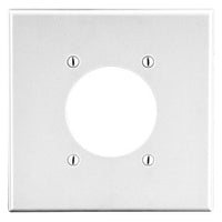 Hubbell PJ703W 2-Gang Wall Plate with 2.15-Inch Opening, White
