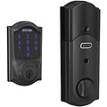Schlage BE468ZP CAM 622 Camelot Trim Z-Wave Smart Deadbolt, Matte Black