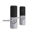 Schlage XE360-M-OF-B-SM-P6-LAT-622-09- XE360 Series Wireless Mortise Lock with Button Function, SM Reader, 6-Pin Key Cylinder, Latitude Lever, Matte Black