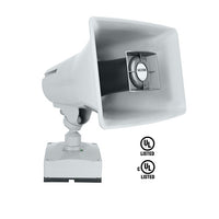 Valcom VIP-142-GY-SA VIP-142 Series IP High Power Paging Horn with Talkback and Microphone, Gray