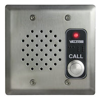 Valcom VIP-172AL-VRSS Two-Way Indoor/Outdoor IP Intercom Doorplate Speaker Vandal-Resistant with LED, Stainless Steel