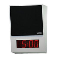 Valcom VIP-431A-DS-IC InformaCAST One-Way or Talkback Programmable 4-Digits IP Digital Clock/Speaker, Angled Surface Mount