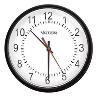 Valcom VIP-A12A 12" IP PoE Analog Clock, Black