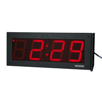 Valcom VIP-D440ADS 4" 4-Digits Double-Sided IP PoE Digital Clock