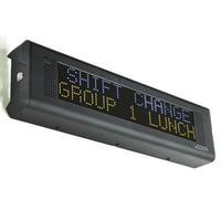 Valcom VL520BK-F-FC-IC IP Text Sign with Speaker and Flashers, 7-Color, 20" Wide, InformaCast, Black