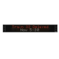 Valcom VL550BK-F-FC-SA IP Text Sign with Speaker and Flashers, 7-Color, 40" Wide, Black