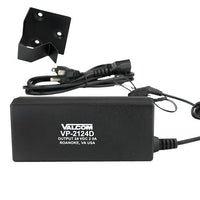 Valcom VP-2124D Indoor 2A 24V Digital Power Supply, Black
