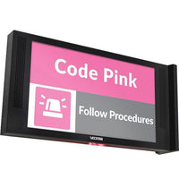Valcom VIP-LD221C 22" LCD Display Speaker with Flashers, Ceiling Mount