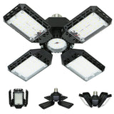 Garage Light,150W Deformable Garage Ceiling Lights,15000Lm, 4 Adjustable Panels,