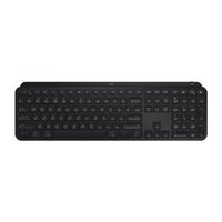 Logitech 920-011406 MX Keys S Advanced Full-Size Wireless Scissor Keyboard with Backlit keys, Black
