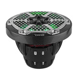 6.5” Marine 2-Way Hybrid Speaker with RGB LED, Compression Driver and Neodymium Magnet | 250W RMS 4-Ohm