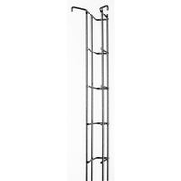 Hubbell VMR47 M-Series Vertical Mount Rear Cage for VM Series, 4" Wide x 7" Deep, Steel, Black