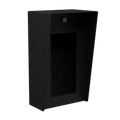 Pedestal Pro 814HOU-2NIP-01-CRS 8" x 14" Portrait Steel Housing, Black, fits 2N IP Safety or Force