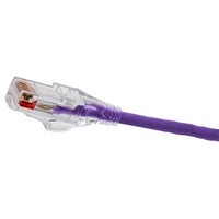 Hubbell HCL6P30 CAT6 Patch Cord, Low OD, High-Performance, 30', Purple