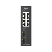 D-Link DIS-210G-12P 12-Port Industrial Gigabit Smart Managed PoE+ Switch with (4) SFP