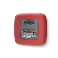 Gentex GHSBPW Horn / Strobe with Selectable Candela LED Strobe and Universal Mount, Plain, Blue Lens, White Faceplate