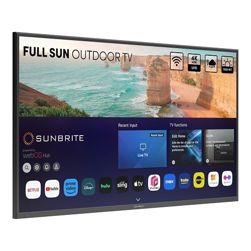 SunBrite SB-FS-65-BL 65" Solis 4K Full-Sun Outdoor Smart TV