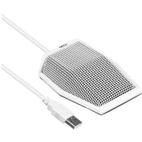 Marshall MXL-AC-404 Portable USB Power Internet Conferencing Microphone with Automatic Gain Control, White