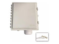 AccelTex ATS-00277 14x12x6 Polycarbonate Enclosure, Solid Door, Latch Lock, Cord Grip, Universal Back Plate, Integrated Antenna 464NP