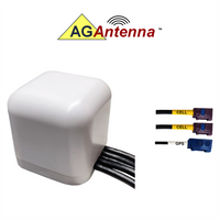 AG Antenna AG43F-MW-2CG AG43 Low Profile Series Mobility 3-LEAD Mimo 2 x Cellular 3G 4G 5G Cbrs / Gps Gnss - Magnetic Mo