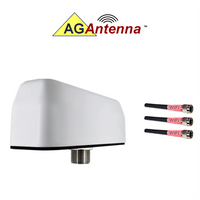 AG Antenna AG93-BW-3W AG93 Low Profile Series Mobility 3-Lead MIMO 3 x WiFi Dual Band - Bolt Mount Antenna w/15ft Coax C