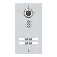 Aiphone IX-DVF-4A IX Series 4-Call Button IP Video Door Station, Flush Mount, Stainless Steel